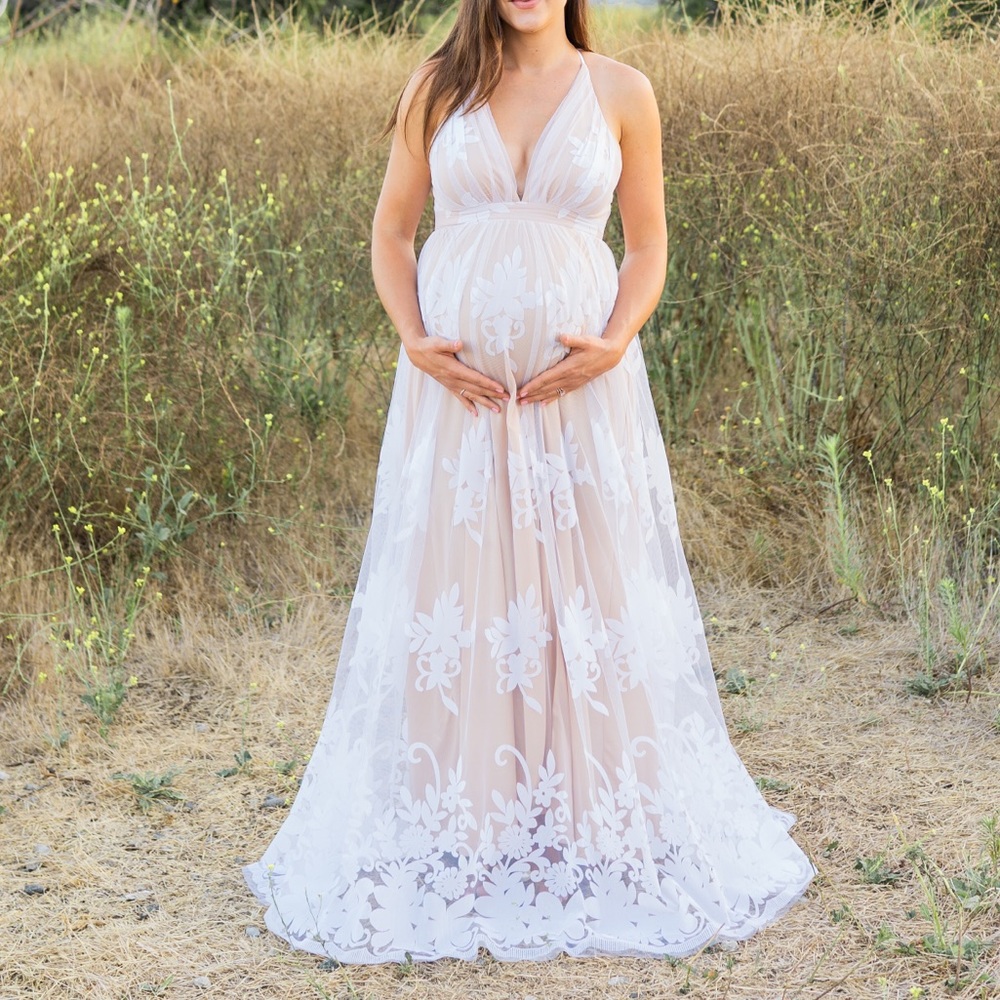 Lace maxi dress